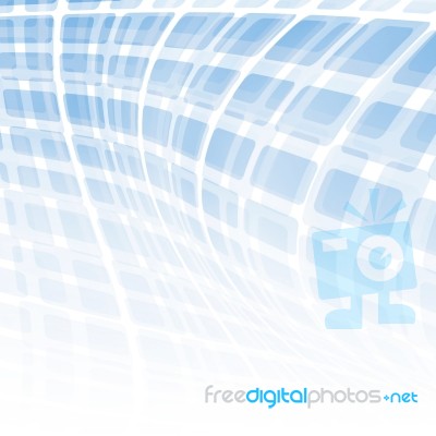 Blue Futuristic Background Stock Image