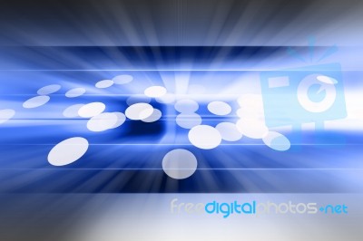 Blue Futuristic Background Stock Image