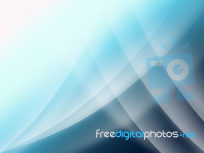 Blue Gradient Silk Wave Background Stock Image