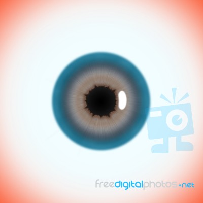 Blue Human Eye Stock Image