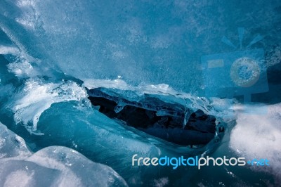 Blue Ice Stock Photo