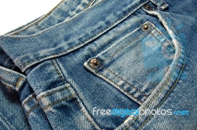 Blue Jean Denim Texture Background Stock Photo