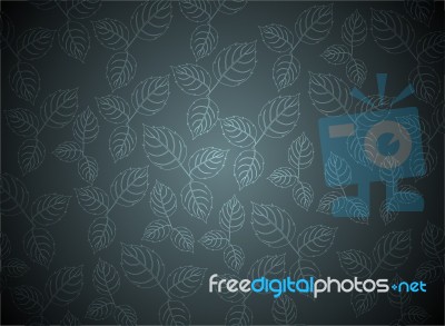 Blue Leaf Pattern Stock Image