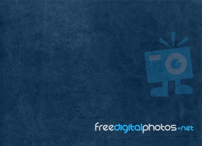 Blue Leather Vintage Texture Background Stock Photo