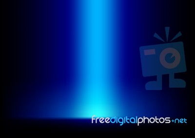 Blue Light From Top Background Stock Image