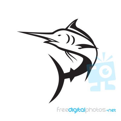 Blue Marlin Icon Stock Image