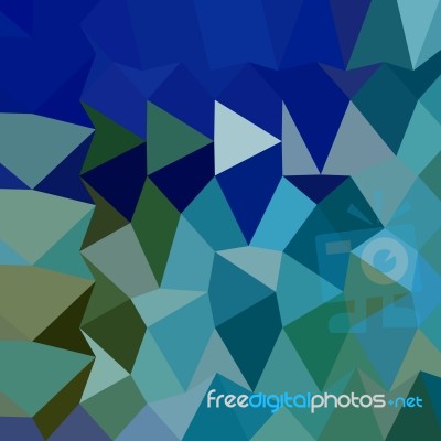 Blue Pigment Abstract Low Polygon Background Stock Image