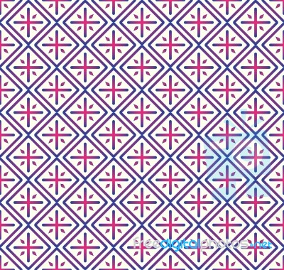 Blue Plus Sign And Rectangle Seamless Pattern On Pastel Backgrou… Stock Image