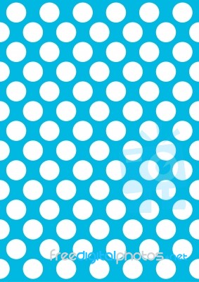 Blue Polka Dots Stock Image