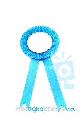 Blue Ribbon Stock Photo