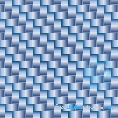 Blue Ribbon Pattern Metal Style Background Wallpaper Stock Image