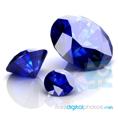 Blue Sapphire Stock Image