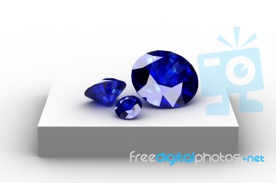 Blue Sapphire Stock Image