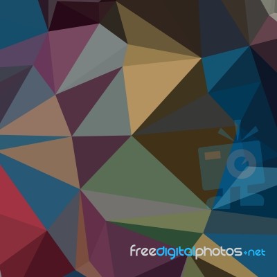 Blue Sapphire Abstract Low Polygon Background Stock Image