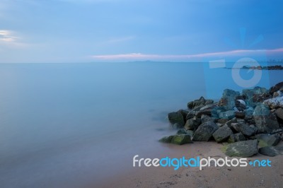 Blue Sea Stock Photo