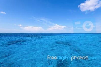 Blue Sea And Sky At Similan Island Stock Photo