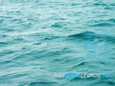 Blue Sea Water Background Stock Photo