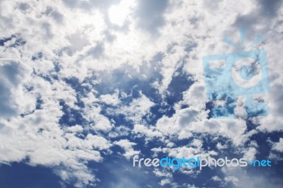 Blue Skies With Beauty Of Nature Stock Photo