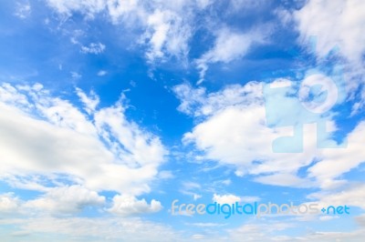 Blue Sky And Clouds Stock Photo