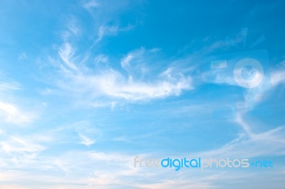 Blue Sky And Clouds Stock Photo