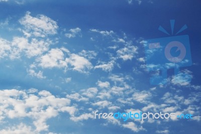 Blue Sky And Clouds Stock Photo