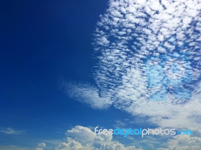 Blue Sky And Clouds Abstract Background Stock Photo