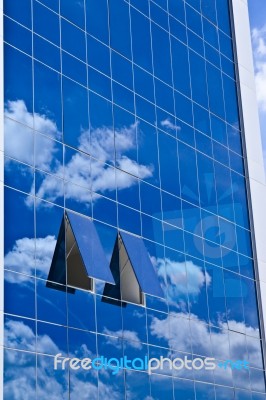 Blue Sky And Office Building Stock Photo