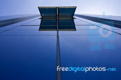 Blue Sky And Office Building Stock Photo