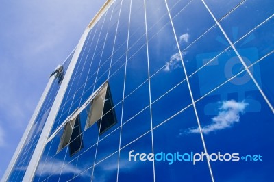 Blue Sky And Office Building Stock Photo