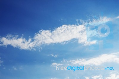 Blue Sky At Daytime Stock Photo