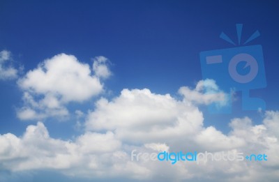 Blue Sky Daylight Background Stock Photo