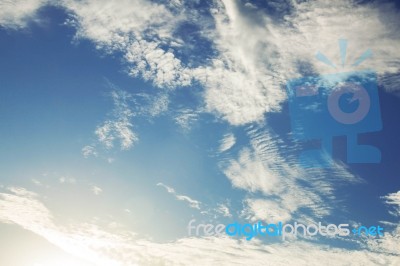 Blue Sky With Beauty Stock Photo