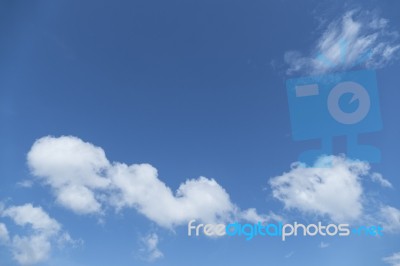 Blue Sky With Cloud Stock Photo