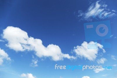 Blue Sky With Cloud Stock Photo