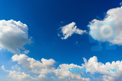 Blue Sky With Cloud Stock Photo