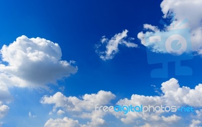 Blue Sky With Cloud Stock Photo