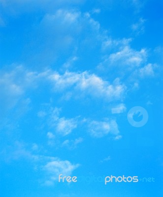 Blue Sky With Clouds Stock Photo