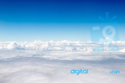 Blue Sky With Clouds Stock Photo