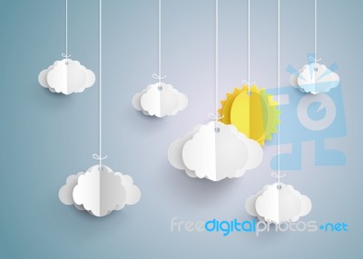 Blue Sky With Clouds Stock Image