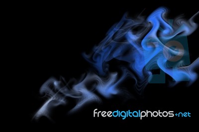 Blue Smoke Stock Image