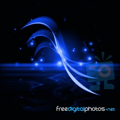 Blue Space Indicates Astronomy Light And Cosmos Stock Image