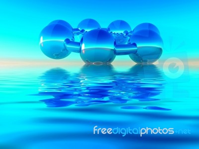 Blue Sphere Stock Image