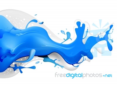 Blue Splash Stock Image