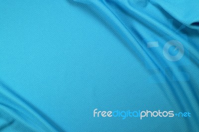 Blue Sport Fabric Texture Stock Photo