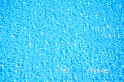 Blue Swimming Pool Stock Photo