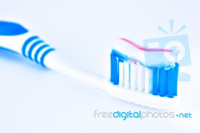 Blue Toothbrush Stock Photo