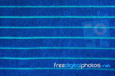 Blue Towel Texture Stock Photo