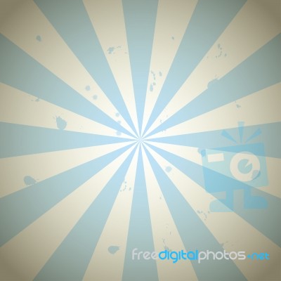 Blue Vintage Grunge Ray Background Stock Image