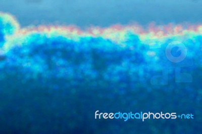 Blue Water With Background Blurred Stock Photo