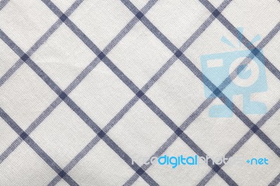 Blue White Texture Fabric Cotton Background Stock Photo